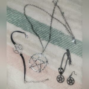 Pentagram Jewelry Set
